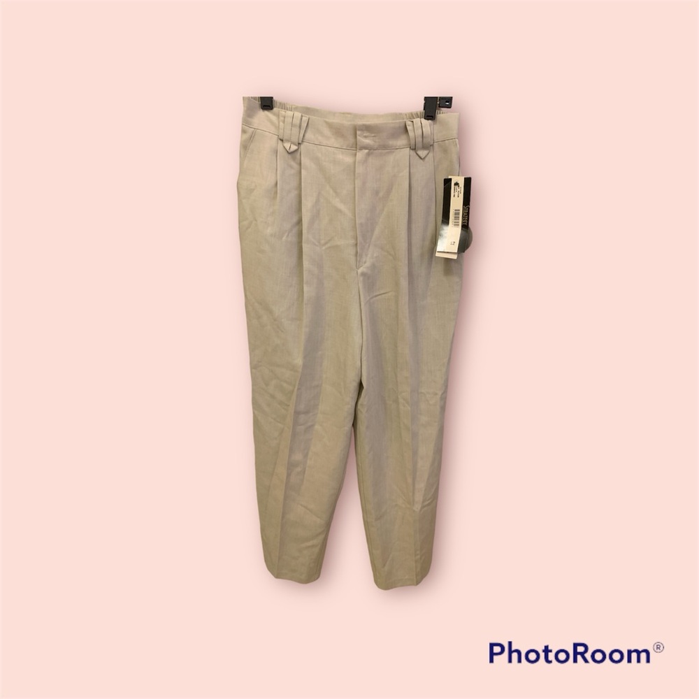 Made in USA 🇺🇸 Vintage Strategy trousers in beige color Size 12 NWT